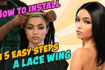 how to install a glueless lace wig