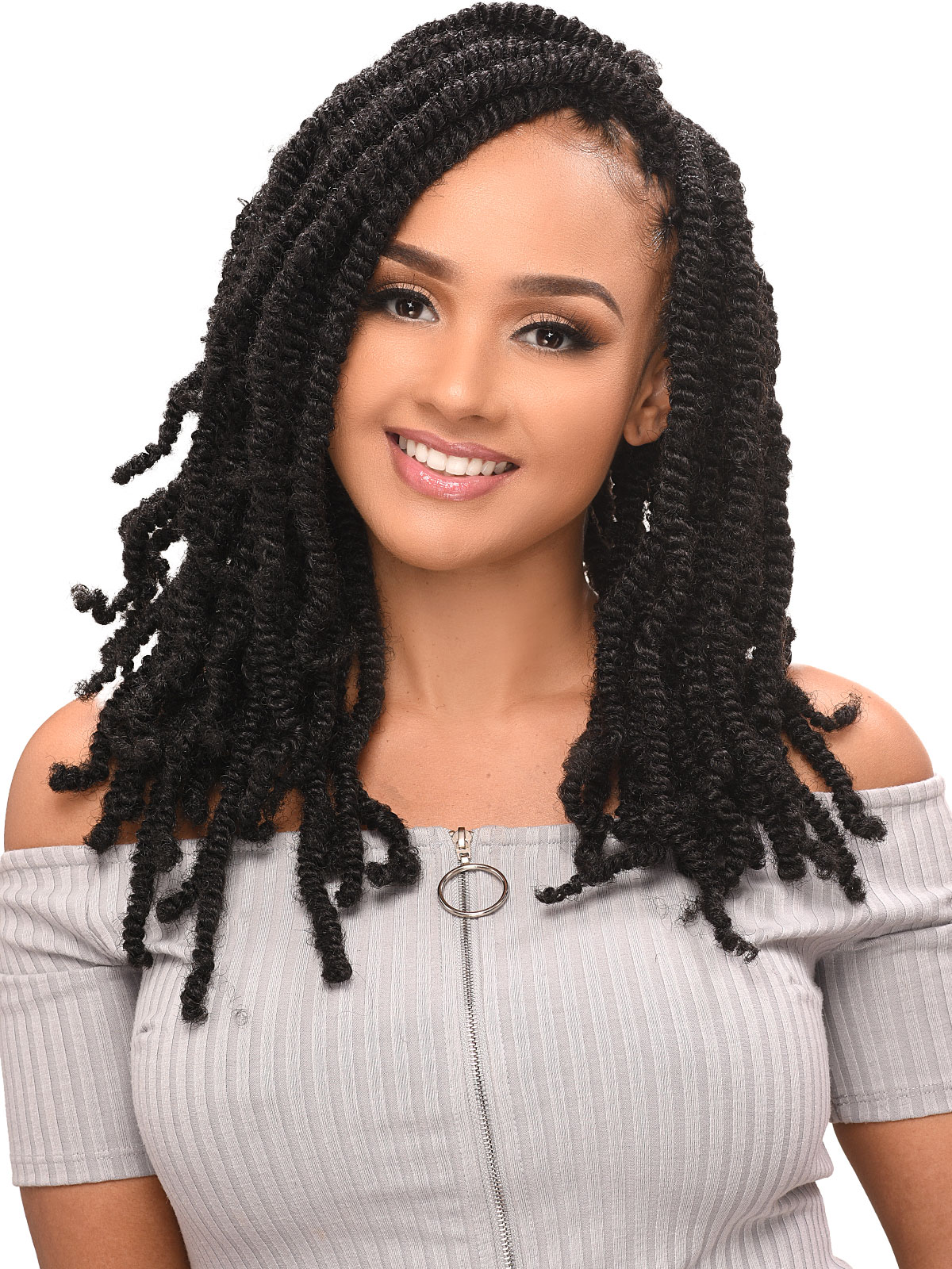 REALISTIC 3XGHANA AFRO TWIST BULK 16"
