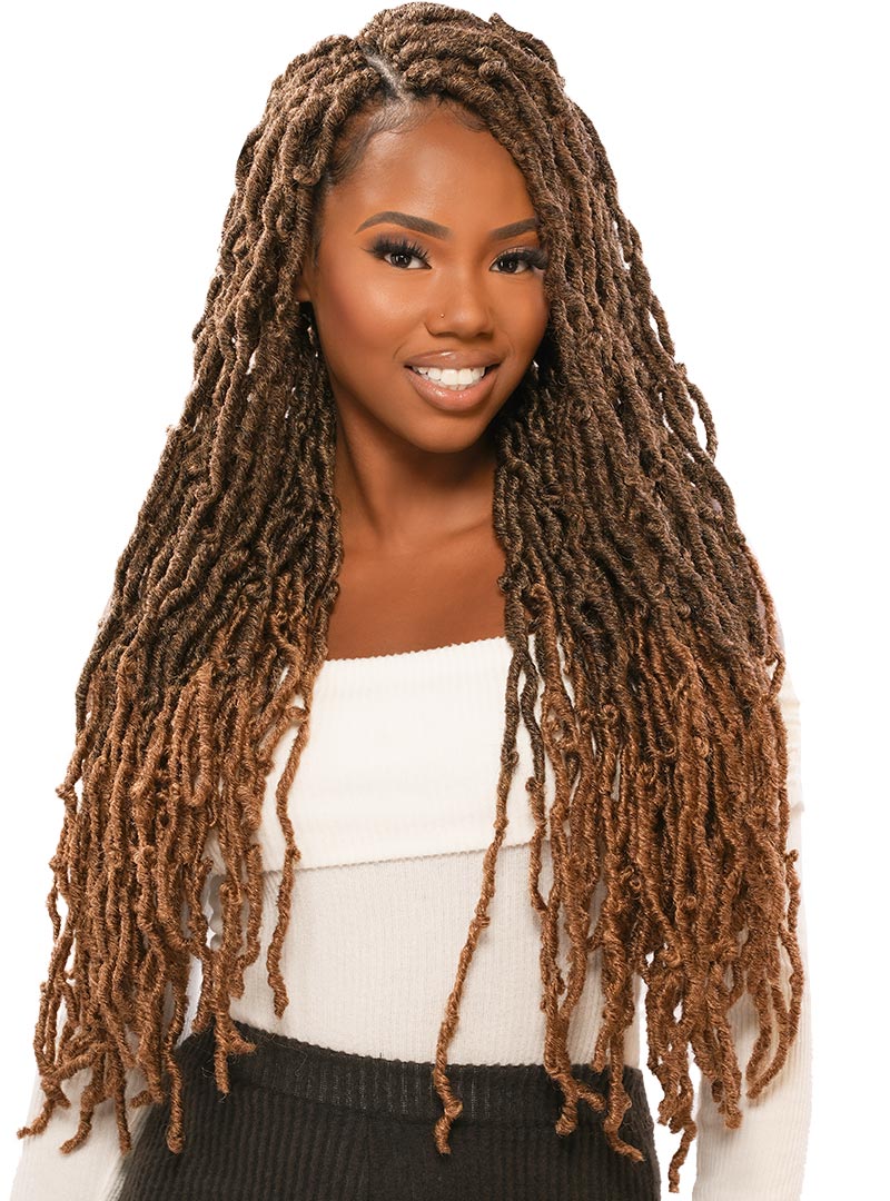 REALISTIC 3X GHANA TWIST DISTRESSED SOFT LOCS - pre-looped braiding hair