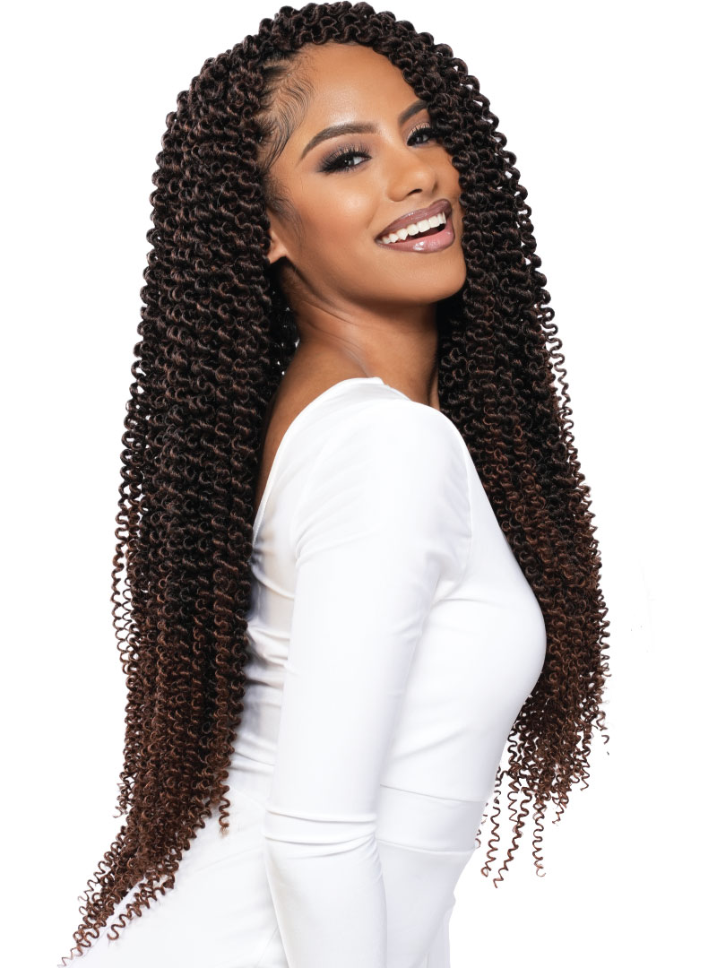 *REALISTIC 3XGHANA TWIST SPRINGY KINKY CURL 22"