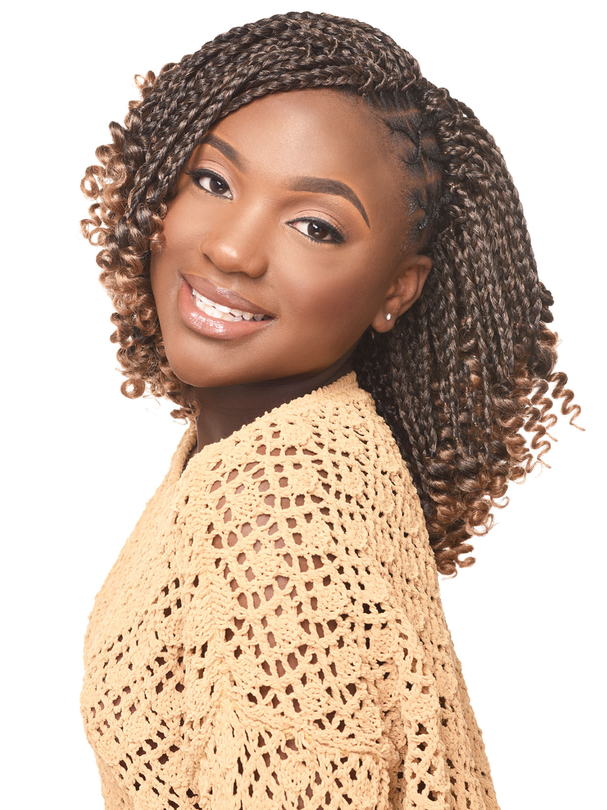REALISTIC GHANA KIDS BOX CURLY ENDS 10"