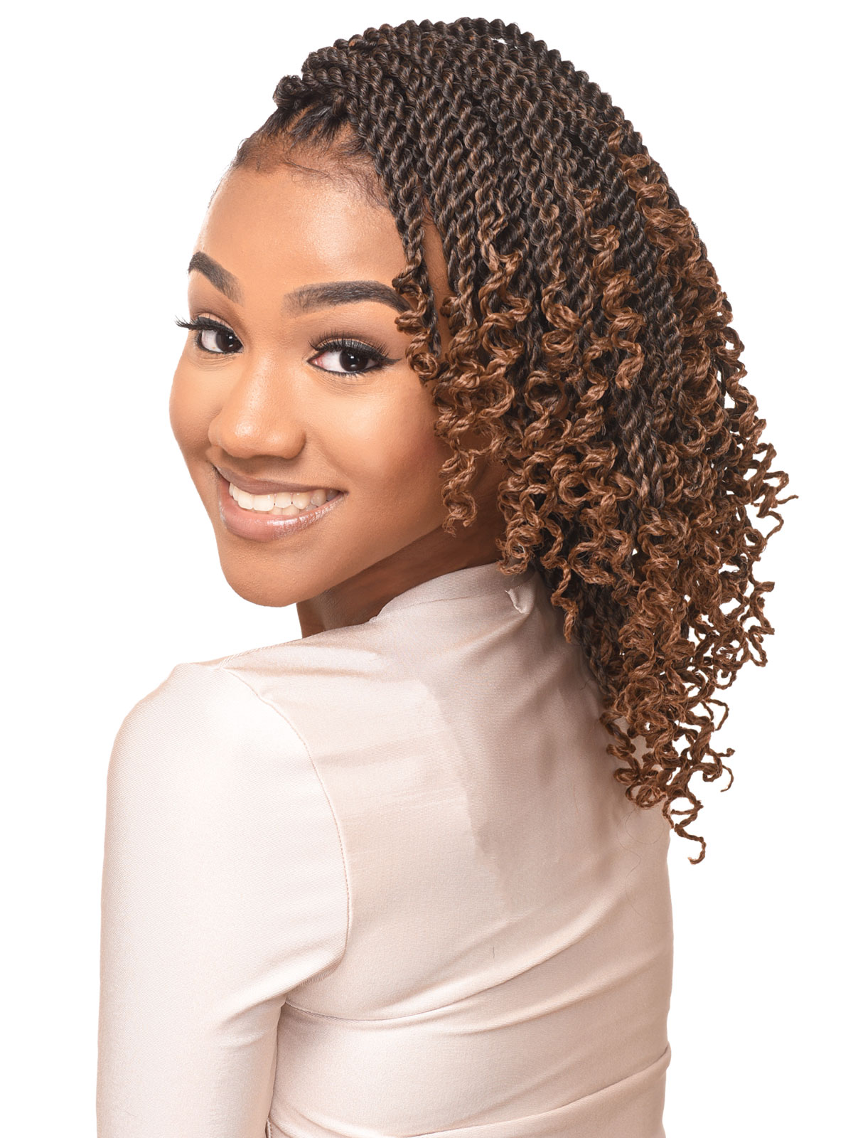 REALISTIC GHANA KIDS SENEGAL CURLY ENDS 10"