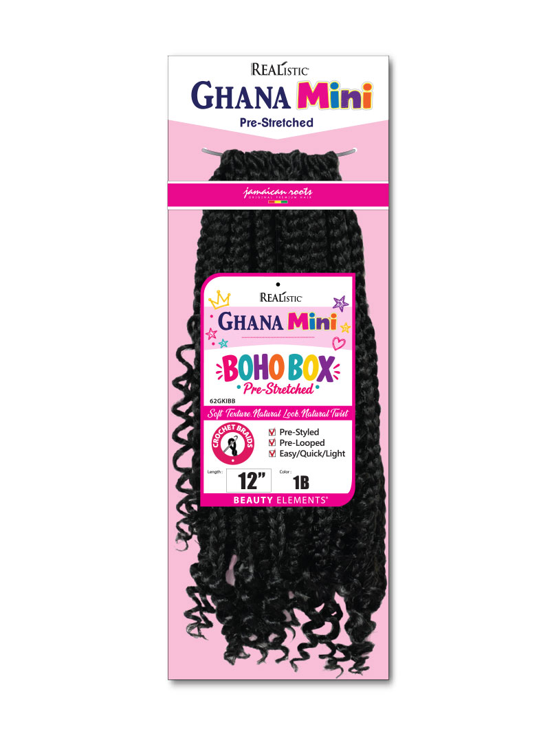 REALISTIC GHANA MINI BOHO BOX 12"