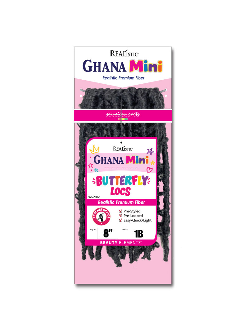 REALISTIC GHANA MINI Butterfly Locs 8"