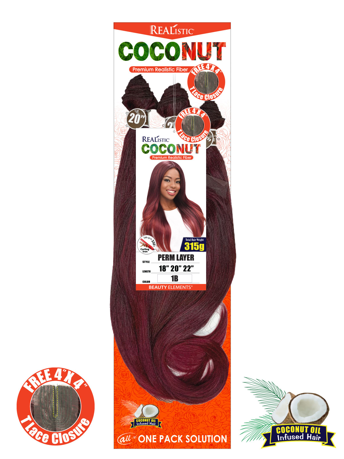 COCONUT PERM LAYER - wefted hair