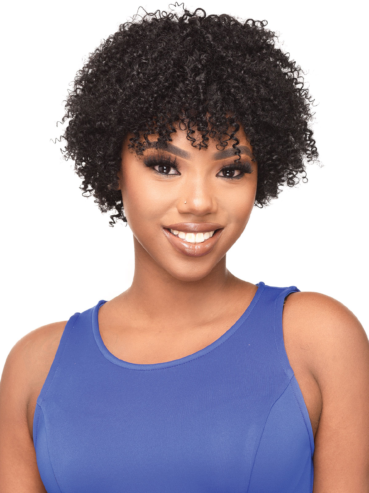 Destiny Green Wig HH Kinky Bohemian 8"
