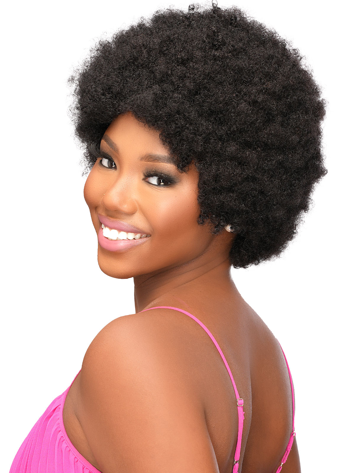 Destiny Green Wig HH NATURAL AFRO 8"