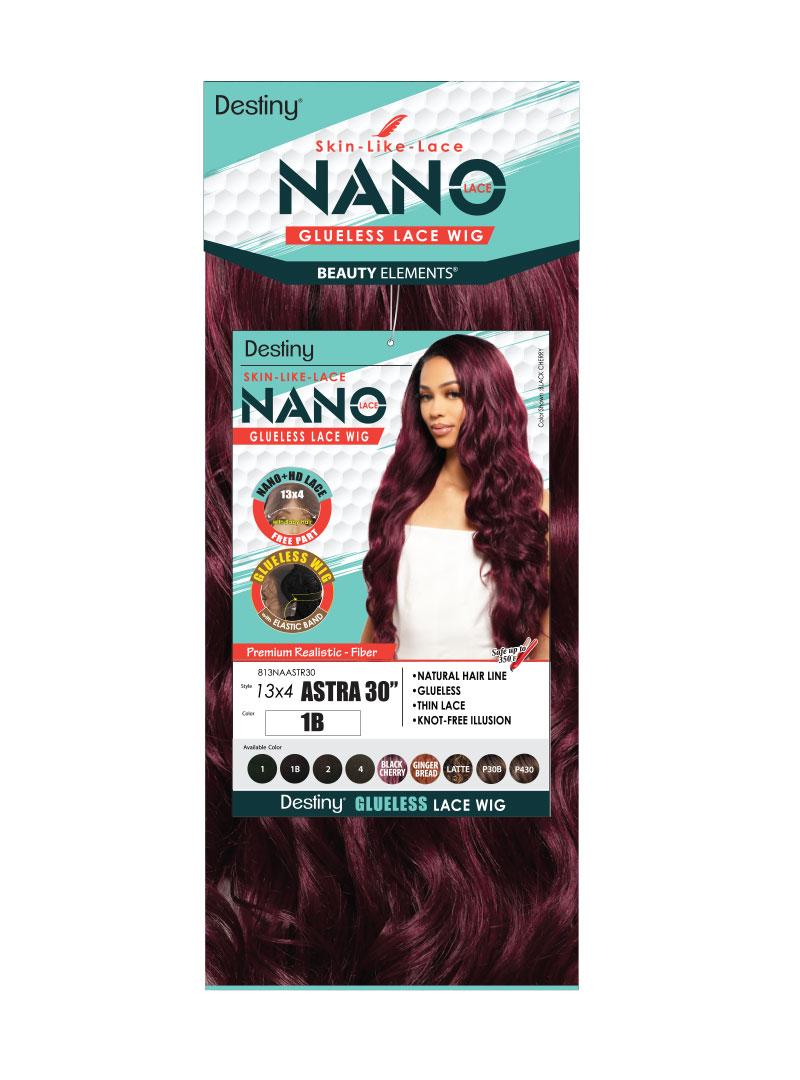 DESTINY NANO LACE GLUELESS WIG ASTRA (13X4 FREEPART,HI HEAT)
