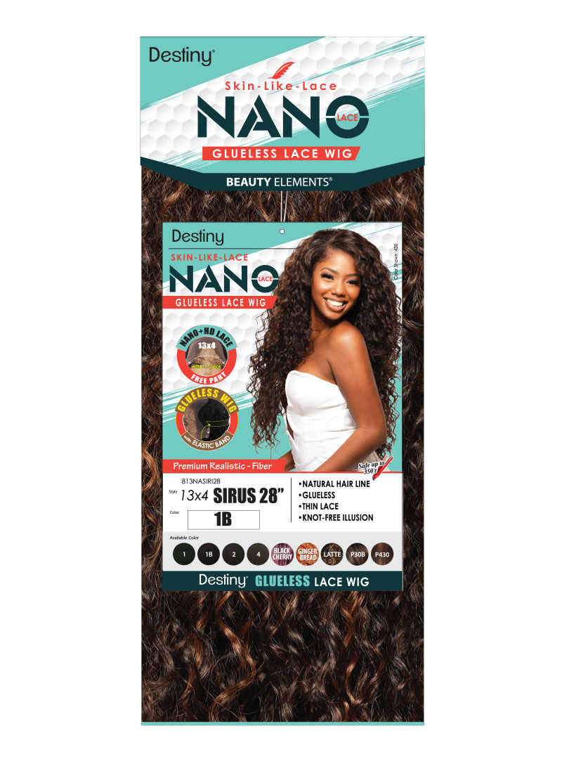 DESTINY NANO LACE GLUELESS WIG SIRUS (13X4 FREEPART,HI HEAT)