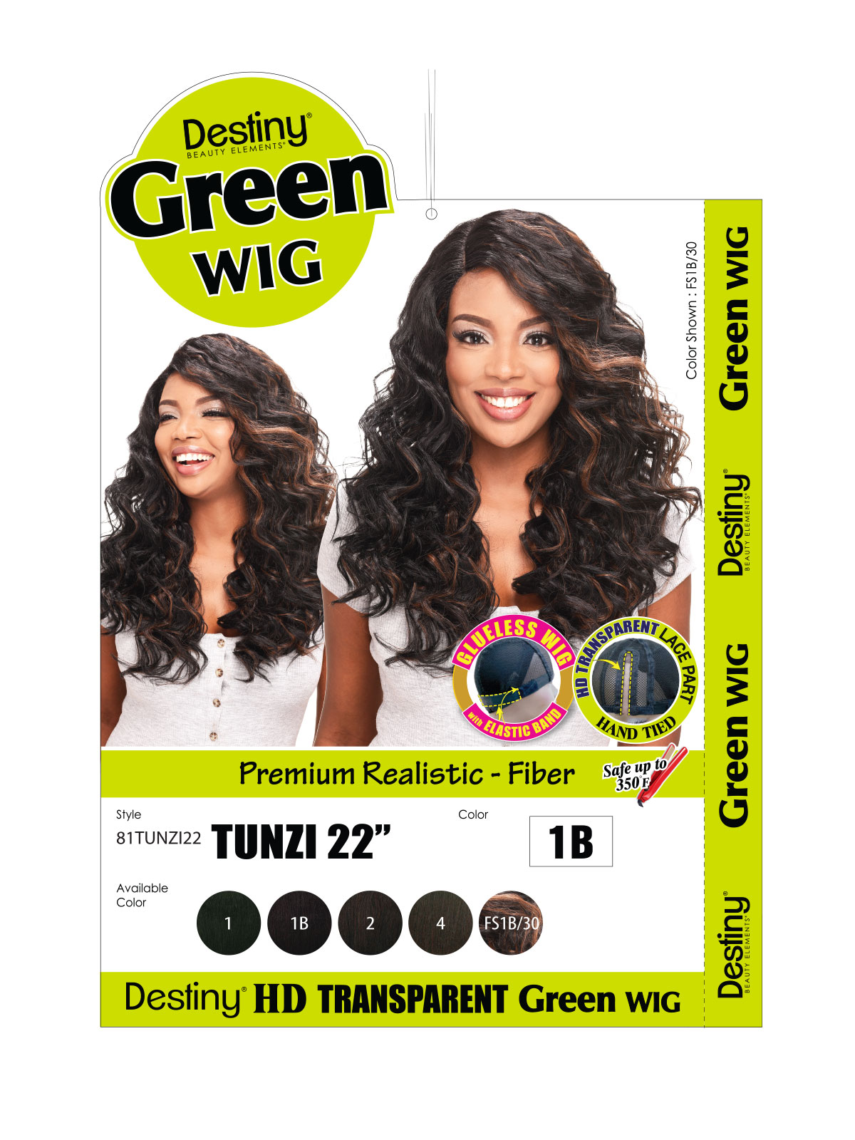 TUNZI 22″ - lace Wig