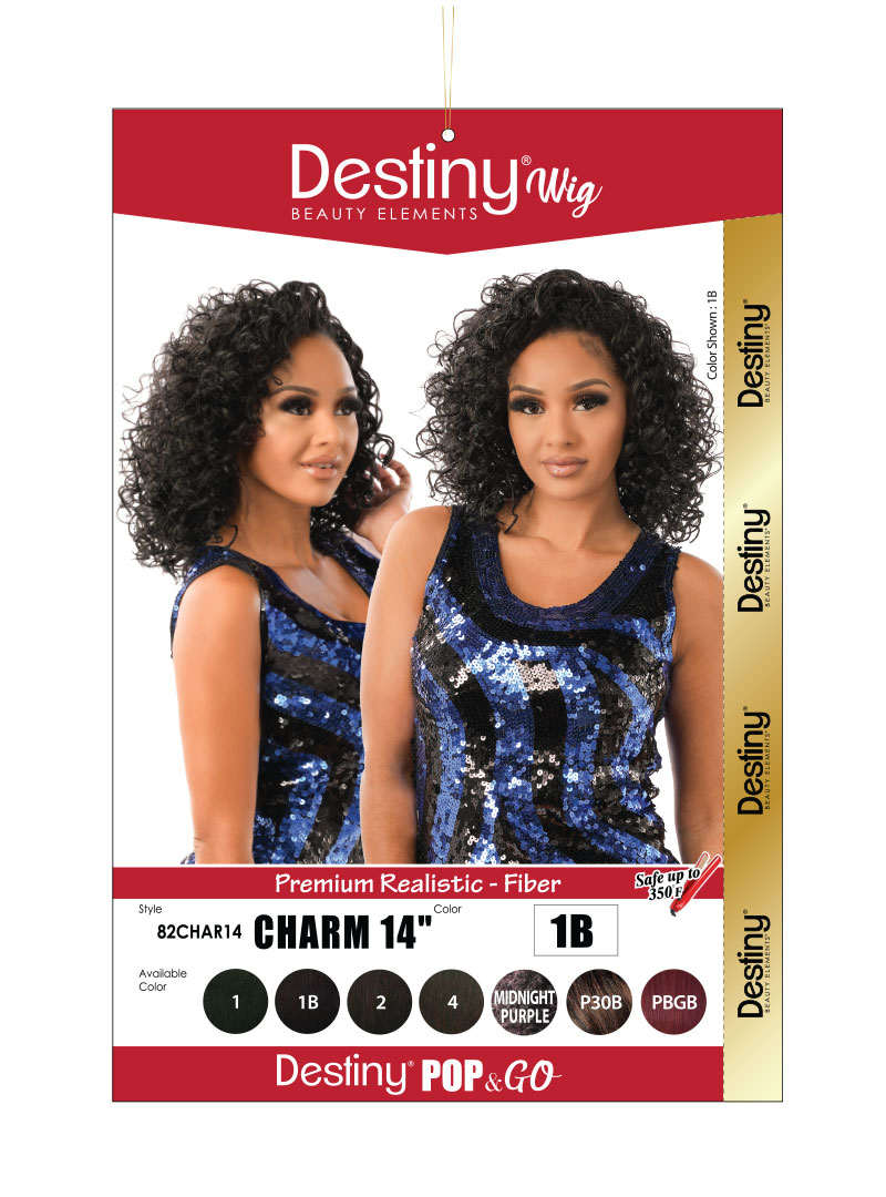 DESTINY Pop & Go CHARM (HI HEAT) 14" - wig