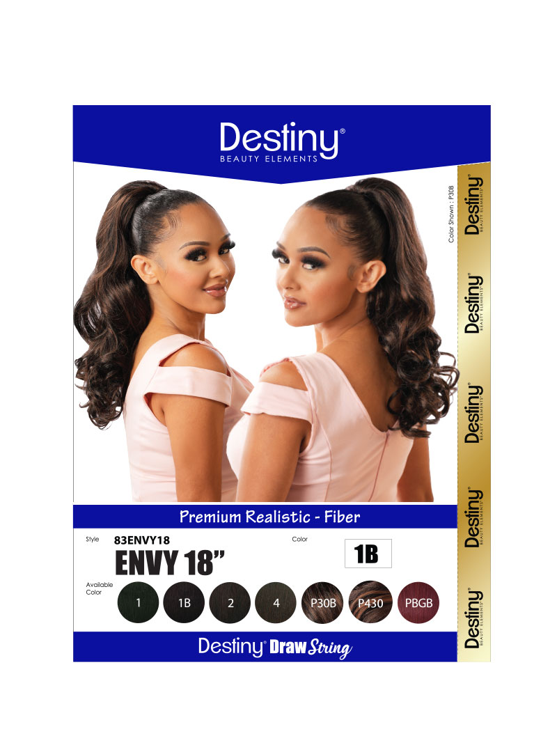 DESTINY DS ENVY 18" - drawstring ponytail