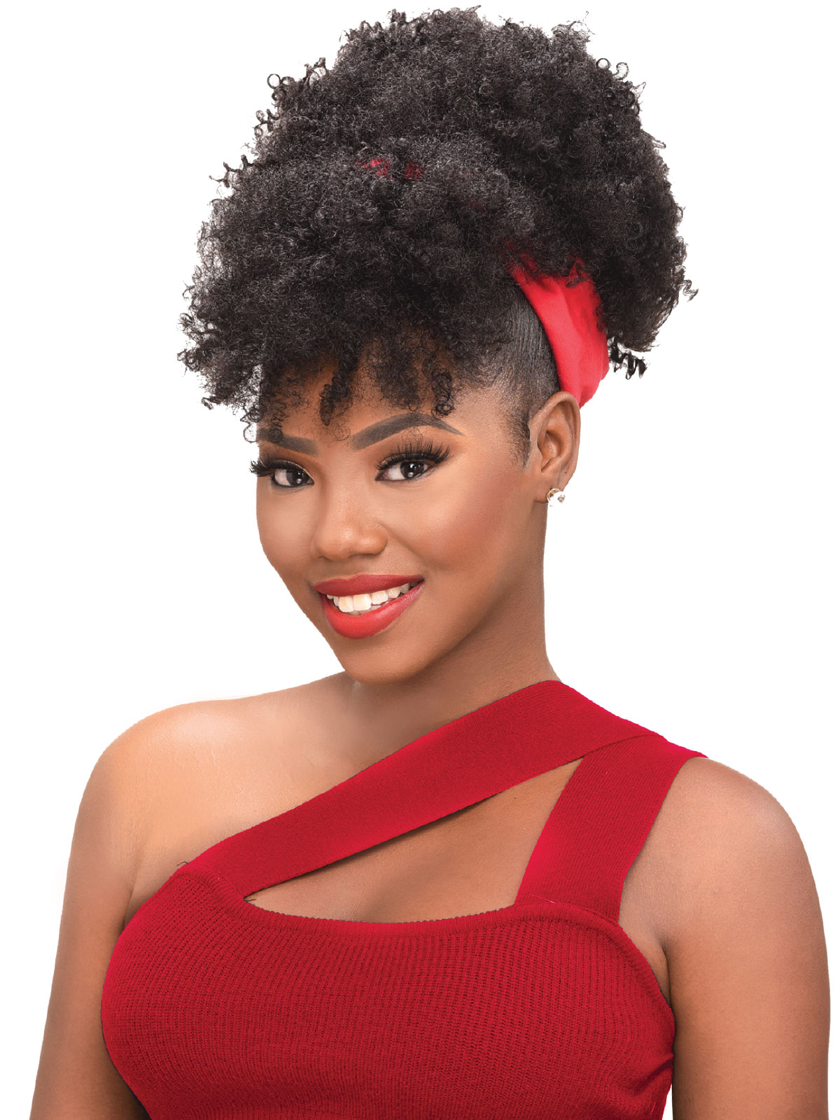 Destiny GrabNGo DS Naturally Curly (RED Headband) 12"