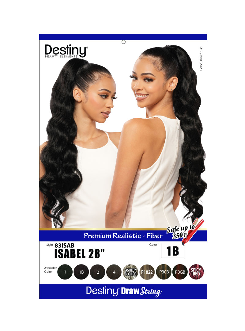 DESTINY DS ISABEL 28" - Drawstring Ponytail