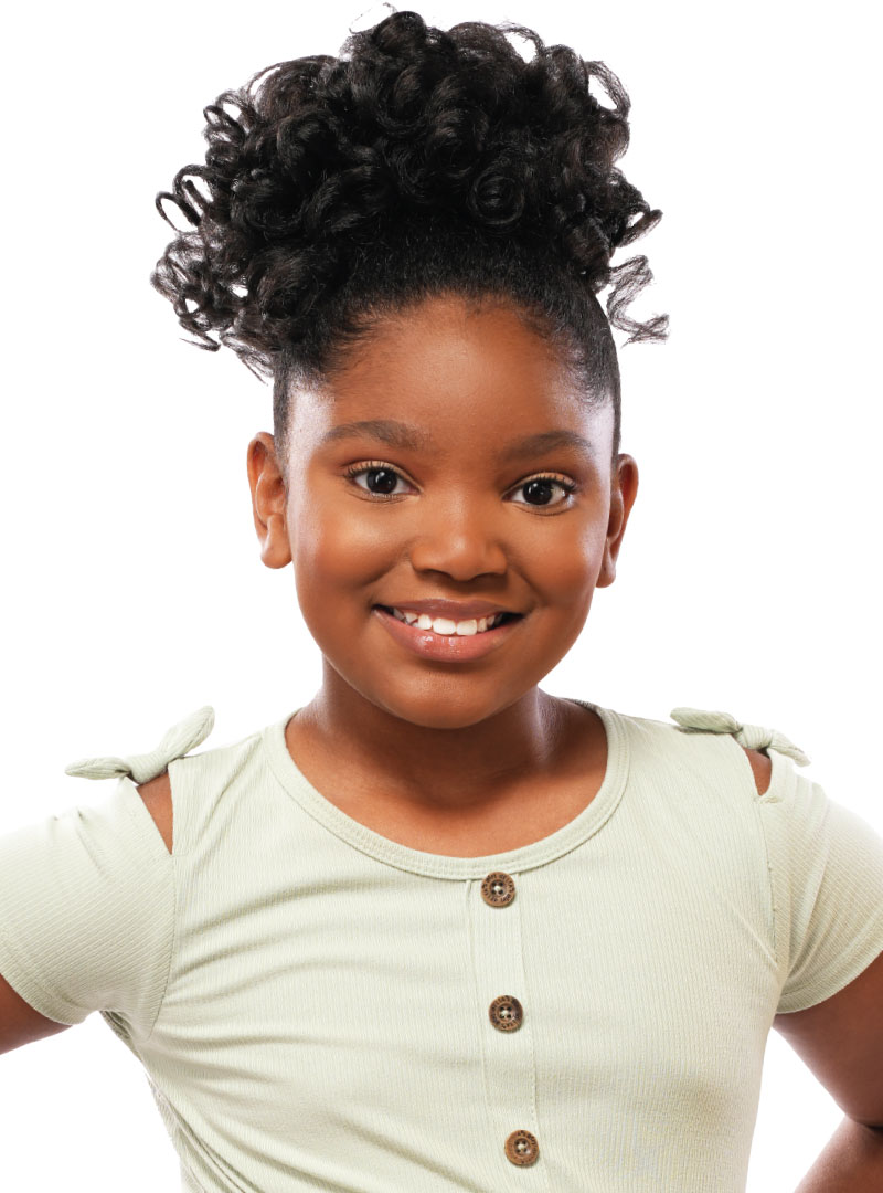 DESTINY KIDS DS-BOUNCY CURL - drawstring ponytail