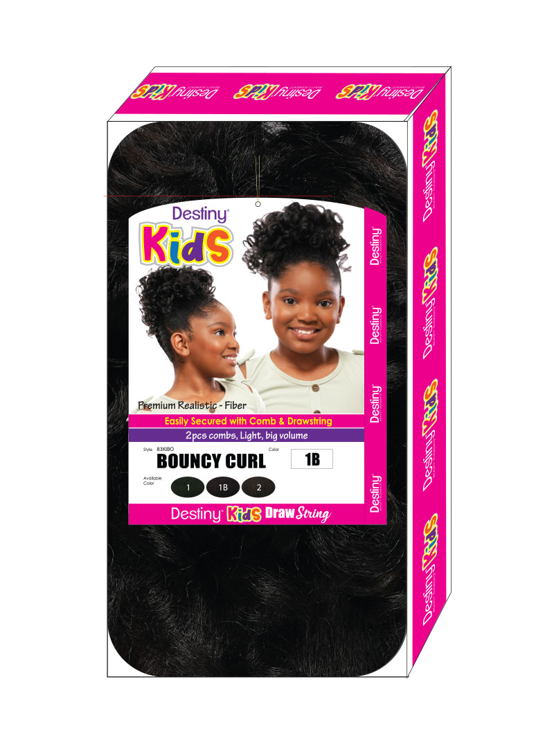 DESTINY KIDS DS-BOUNCY CURL - drawstring ponytail
