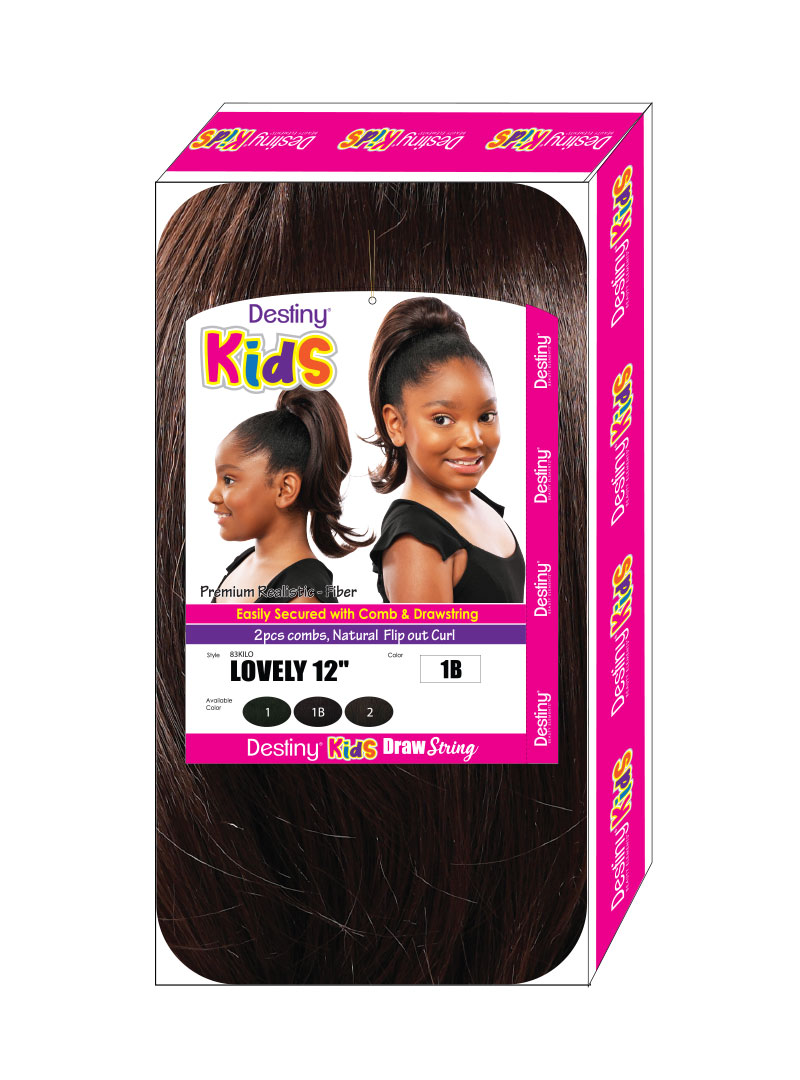 DESTINY KIDS DS-LOVELY 12" - drawstring ponytail