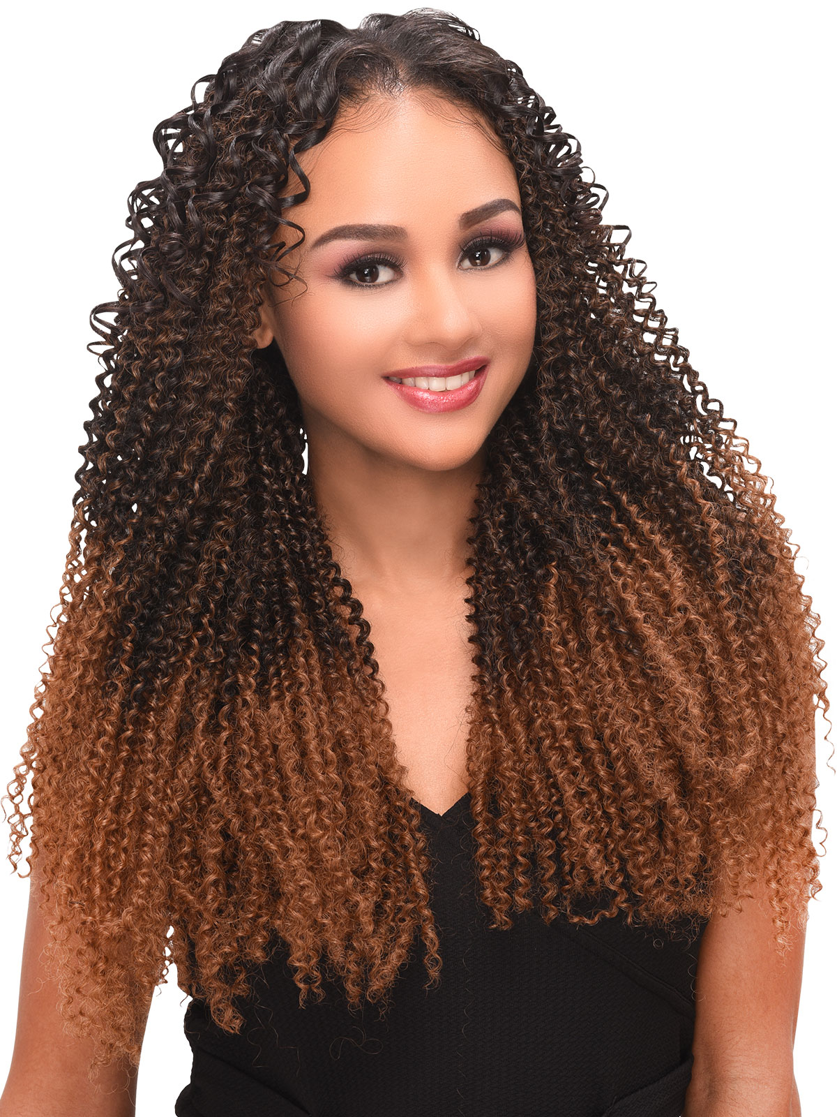 Bijoux HH DOMINICAN HAIR CLIP KINKY CURL (4B) 18" & HD Closure
