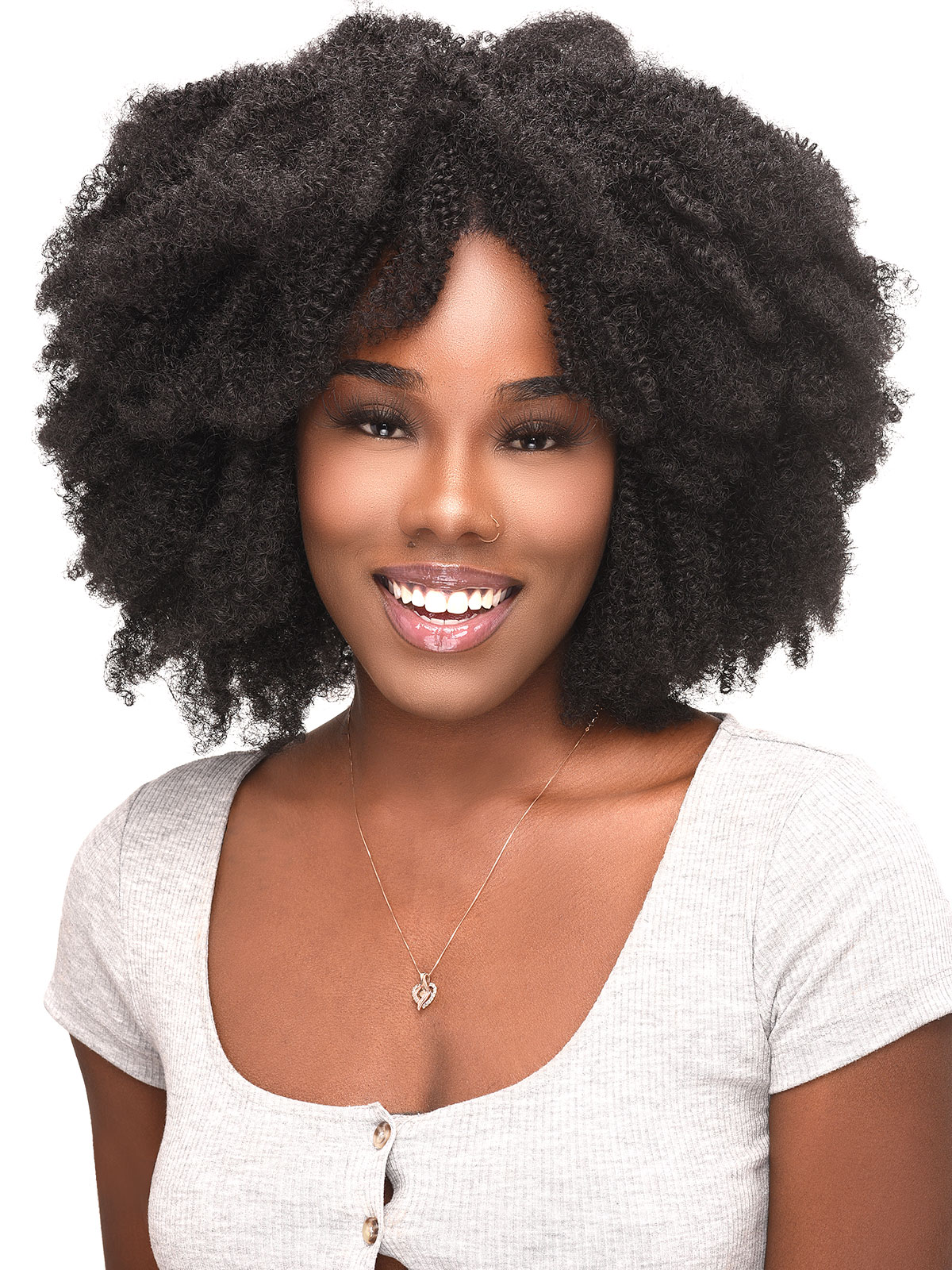 Bijoux HH DOMINICAN HAIR CLIP KINKY ZIGGLY (4C) 10" (9pcs)