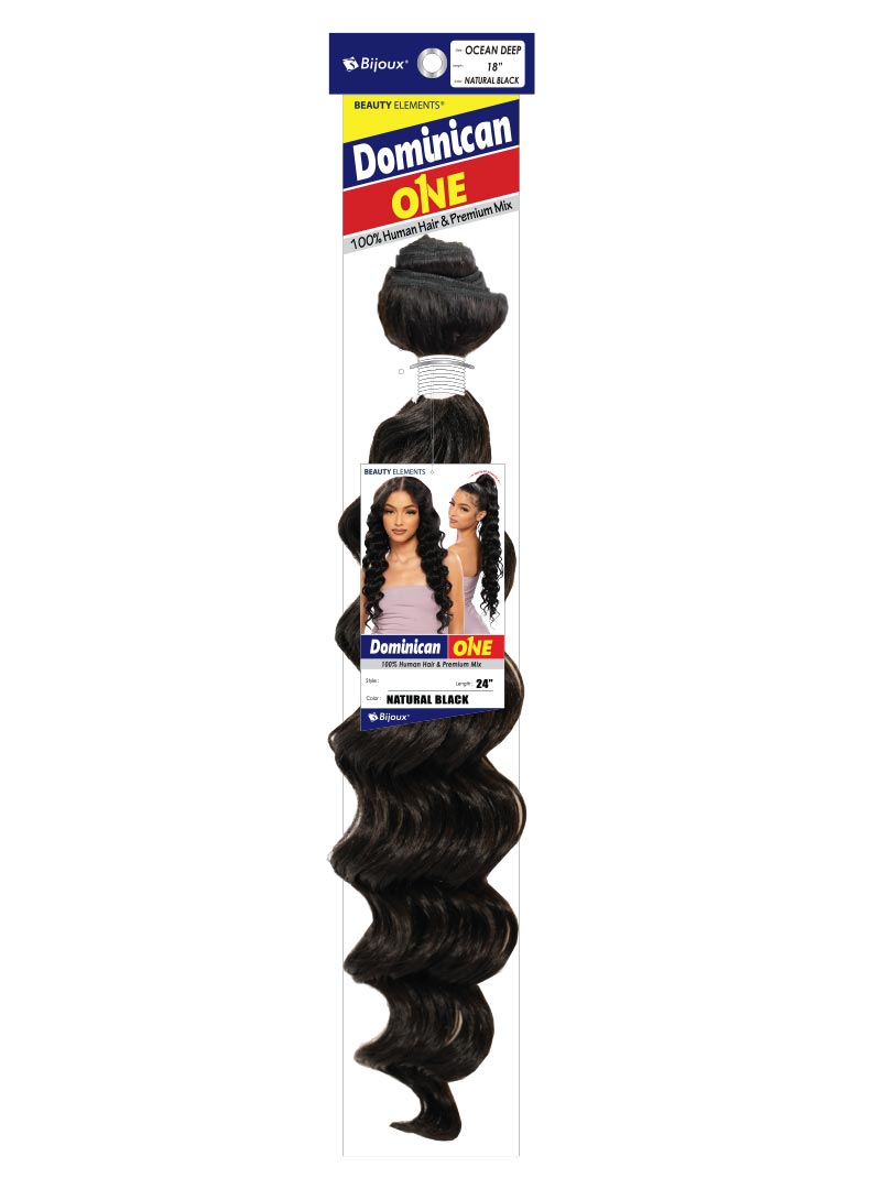 Bijoux Human Hair DOMINICAN ONE OCEAN DEEP - wefted hair bundles