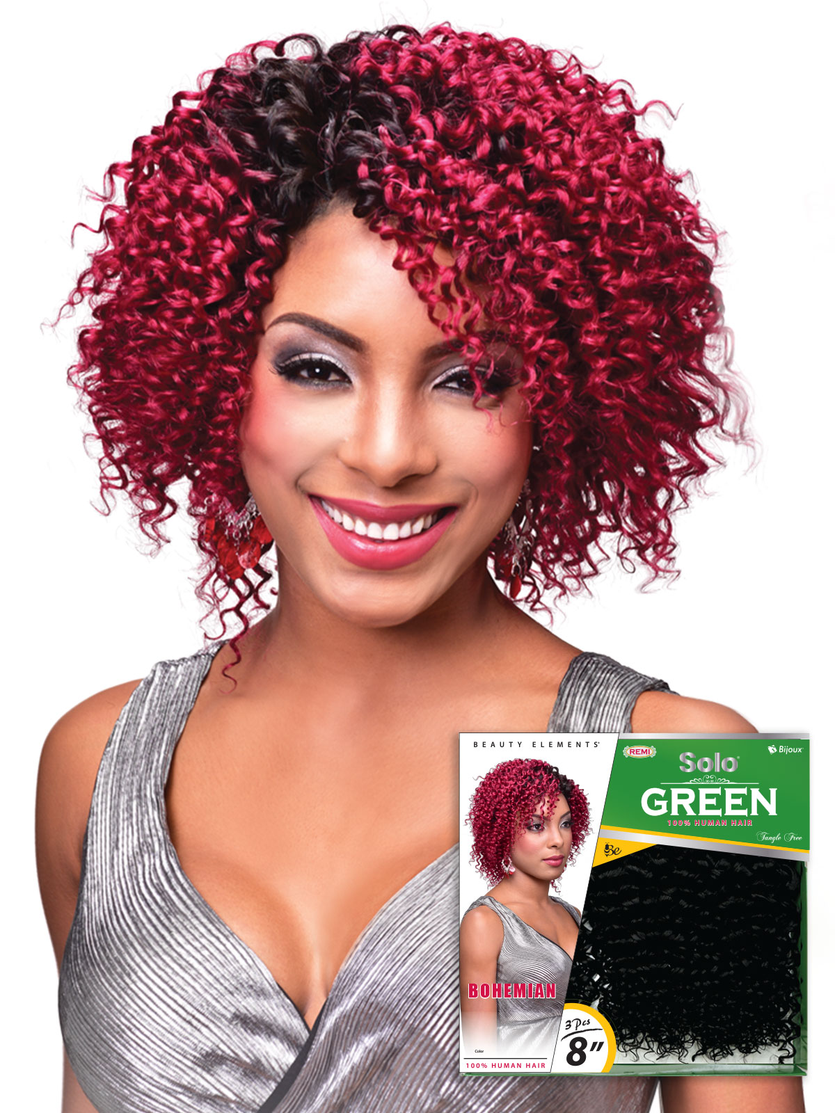 HH SOLO GREEN BOHEMIAN 8"