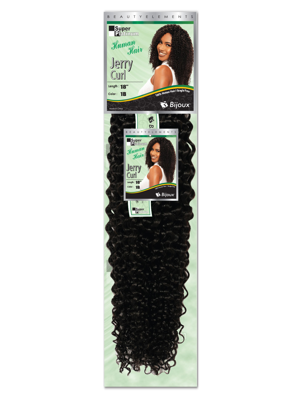 BIJOUX Human Hair JERRY CURL - wefted hair bundle