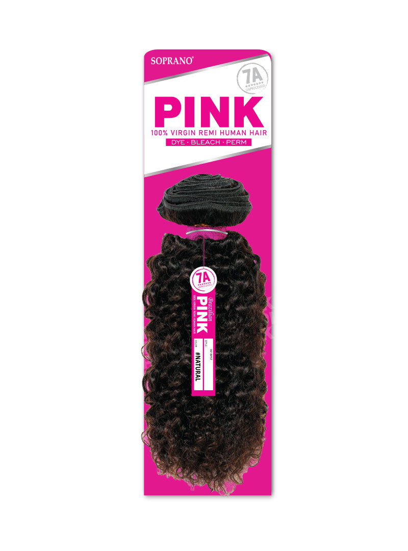 SOPRANO Human Hair BRAZILIAN PINK "BOHEMIAN" NATURAL