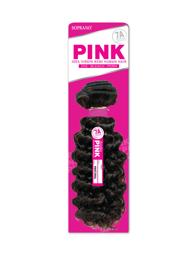 SOPRANO Human Hair BRAZILIAN PINK "DEEP" NATURAL