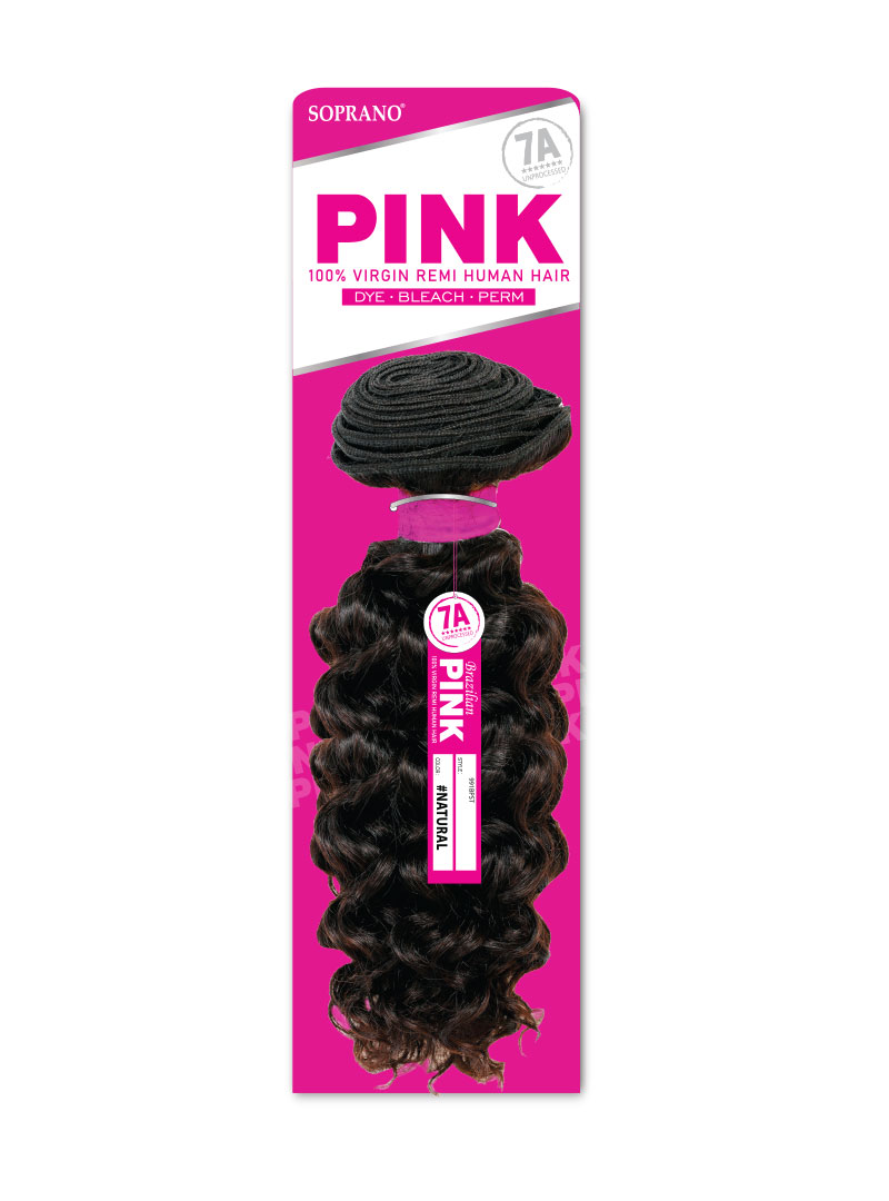 SOPRANO Human Hair BRAZILIAN PINK "JERRY" NATURAL