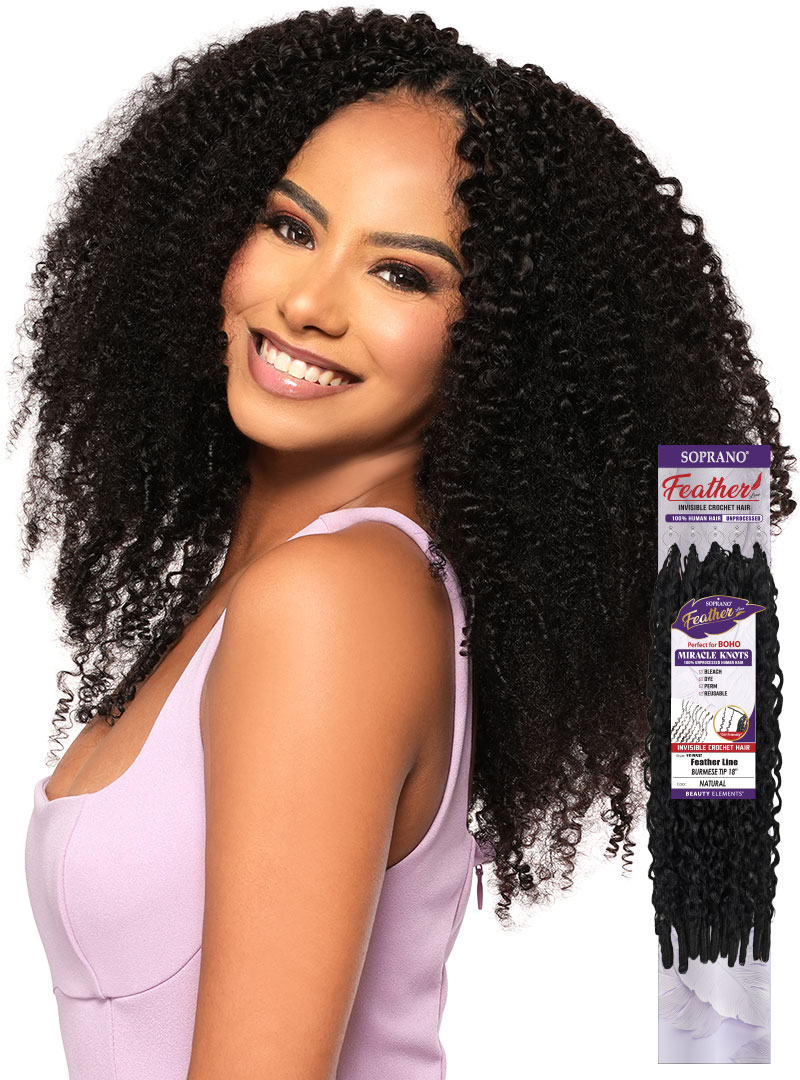**SOPRANO VIRGIN REMI Feather Line BURMESE TIP (100 strands)