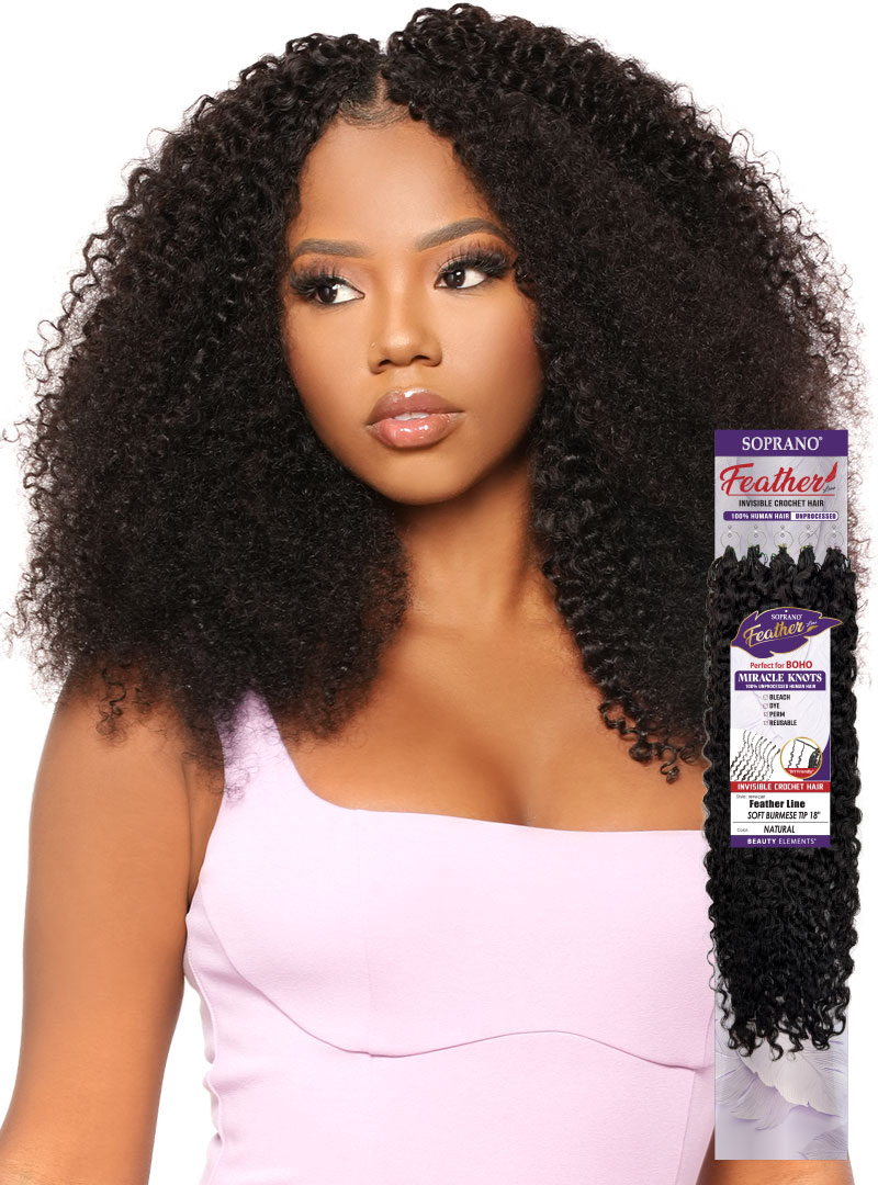 **SOPRANO VIRGIN REMI Feather Line SOFT BURMESE TIP (60 strands)