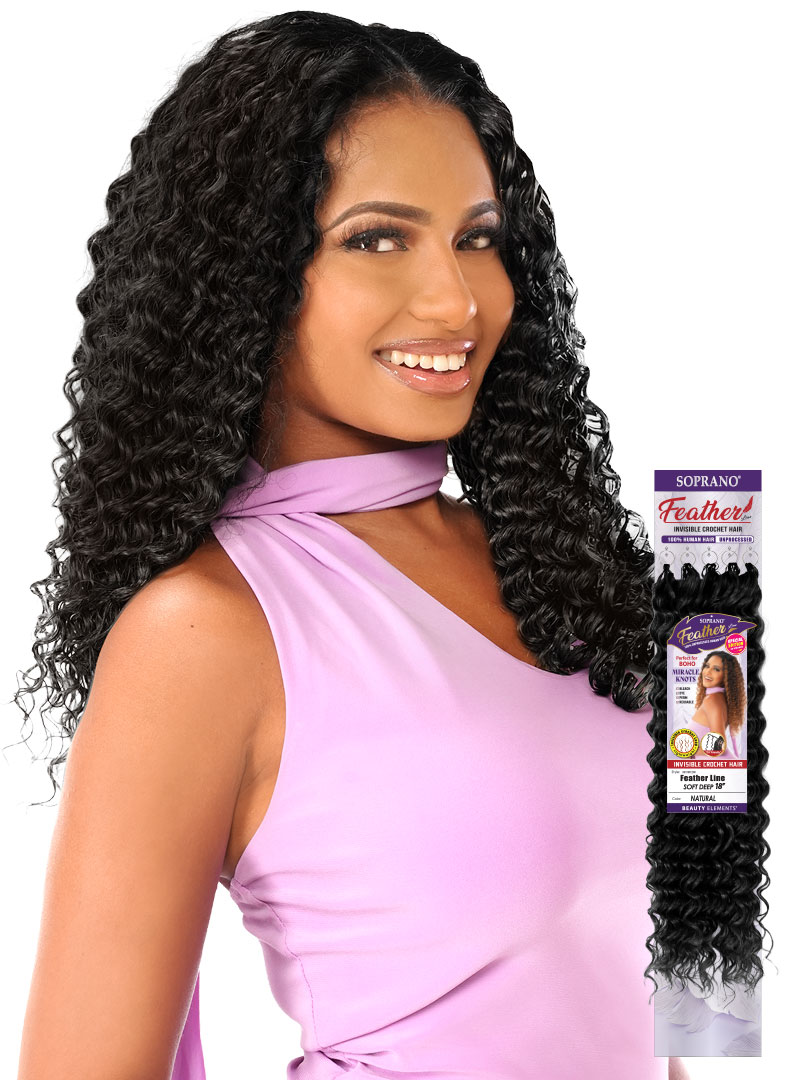 **SOPRANO VIRGIN REMI Feather Line SOFT DEEP (60 strands)