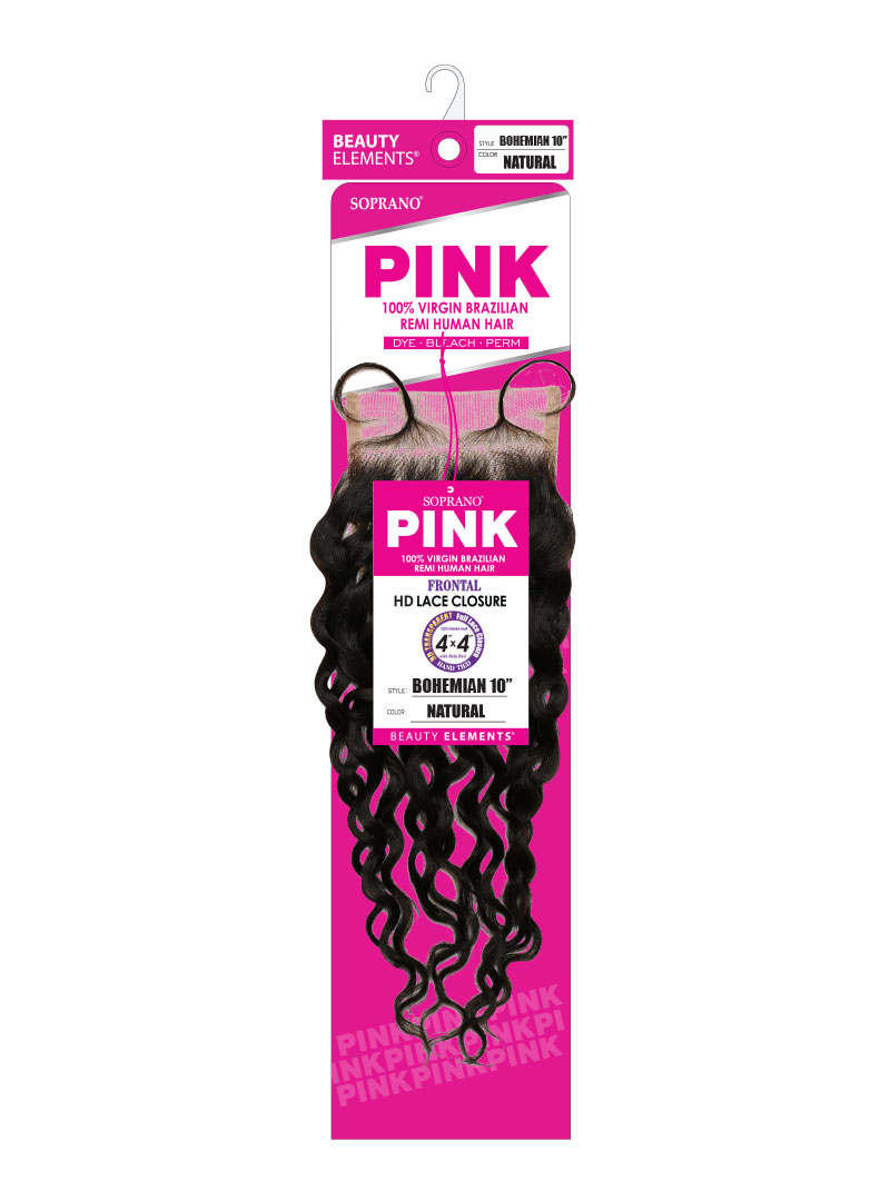 SOPRANO HH VIRGIN PINK 4X4 FULL LACE CLOSURE BOHEMIAN