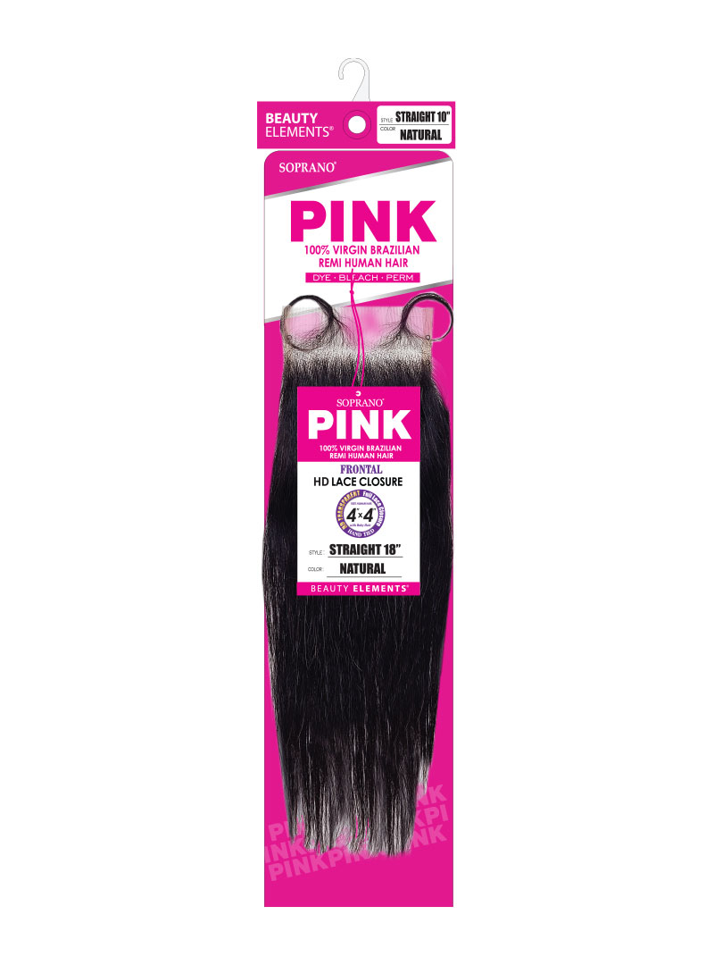 SOPRANO HH VIRGIN PINK 4X4 FULL LACE CLOSURE STRAIGHT