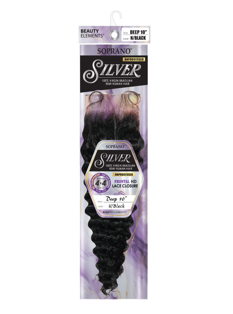 SOPRANO HH SILVER REMI 4X4 FULL LACE CLOSURE DEEP