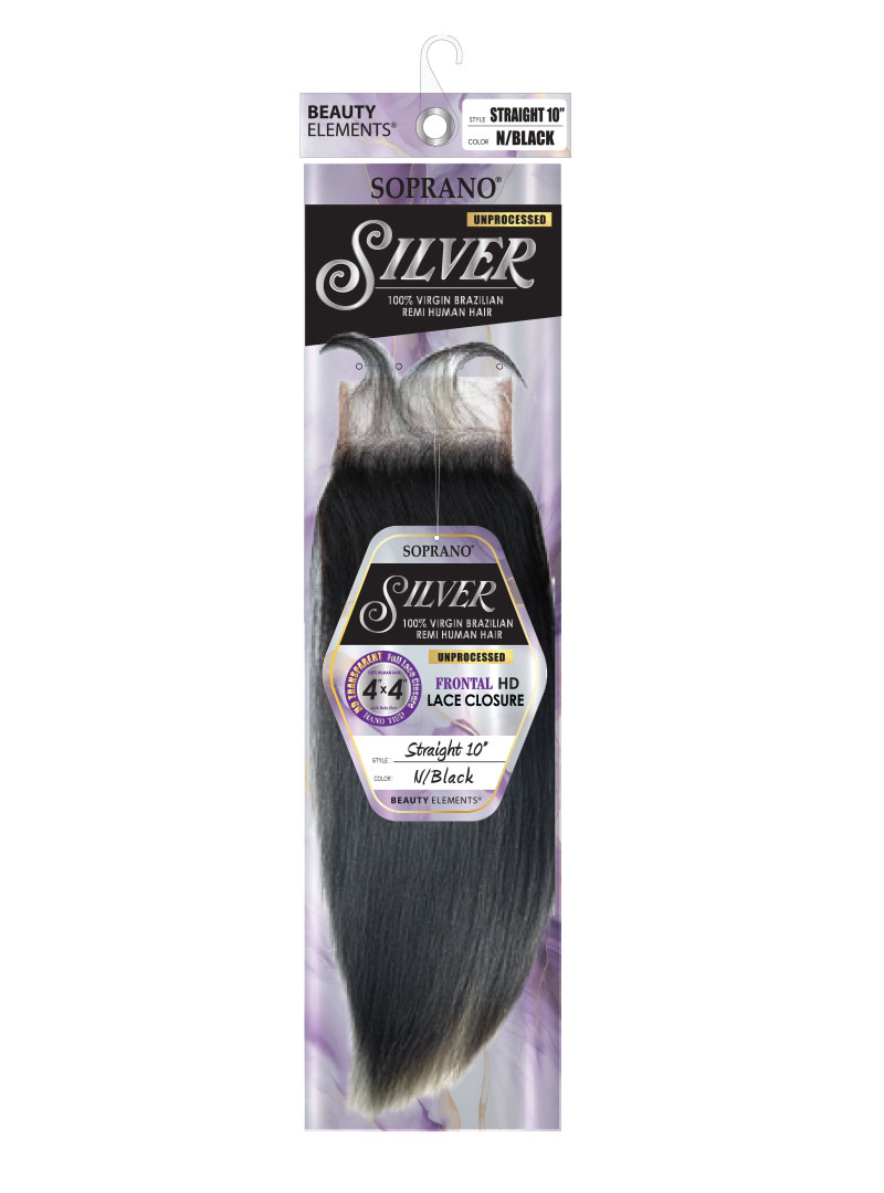 SOPRANO HH SILVER REMI 4X4 FULL LACE CLOSURE STRAIGHT