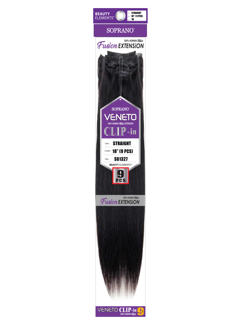 SOPRANO HH VENETO "CLIP" STRAIGHT (9PCS)