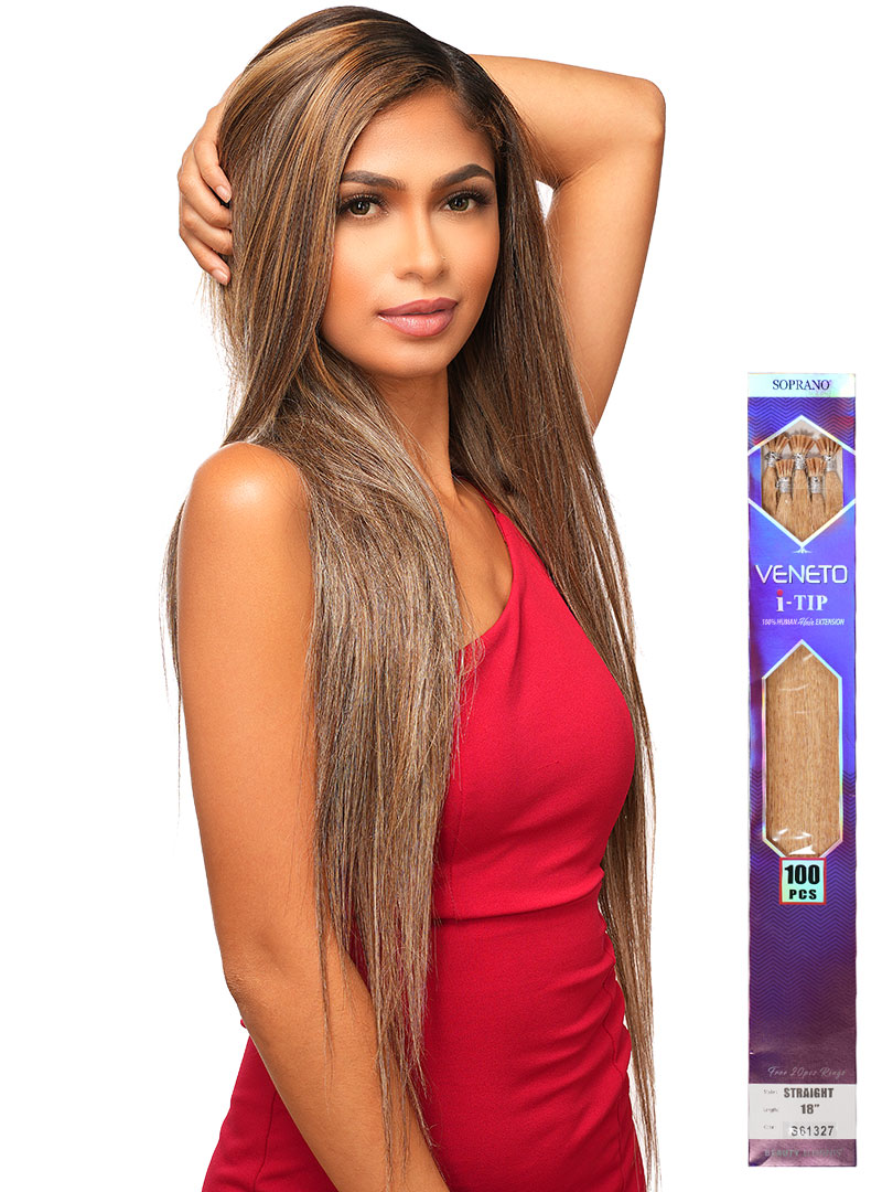 SOPRANO HH VENETO "I-TIP" STRAIGHT (100PCS)