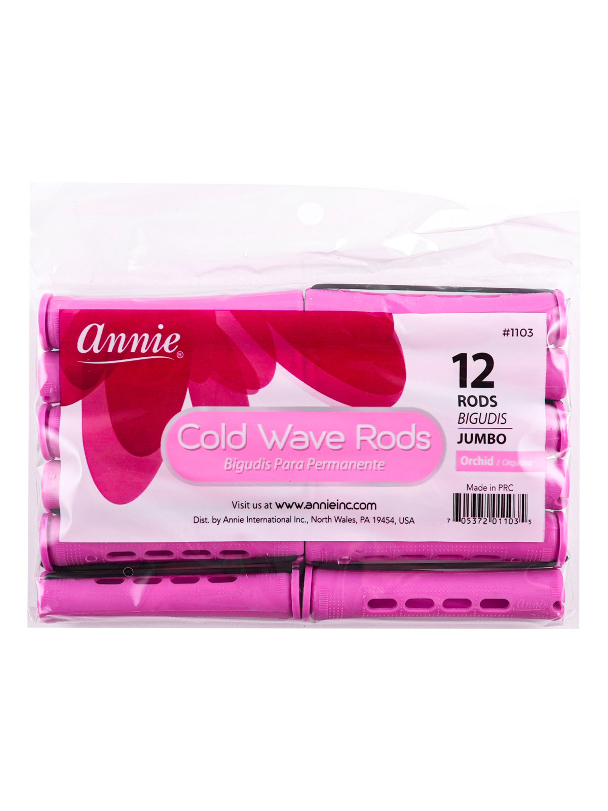 ANNIE #1103 COLD WAVE ROD (ORCHID/JUMBO) - 12PCS/PK