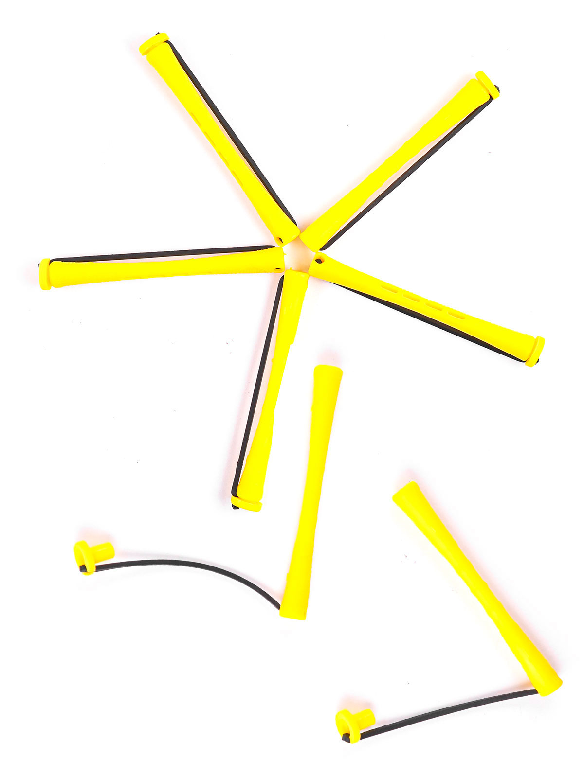 ANNIE #1108 COLD WAVE ROD (YELLOW/LONG) - 12PCS/PK