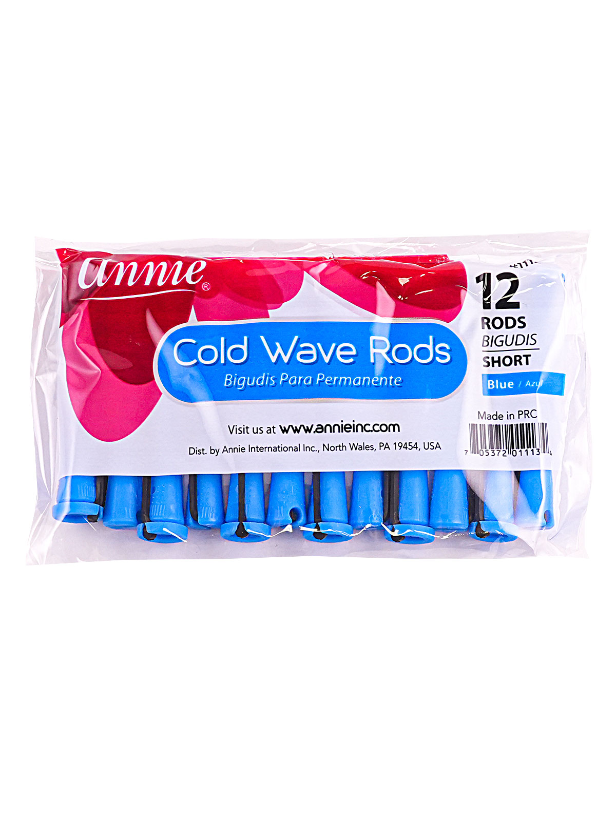 ANNIE #1113 COLD WAVE ROD BLUE (SHORT) - 12PCS/PK