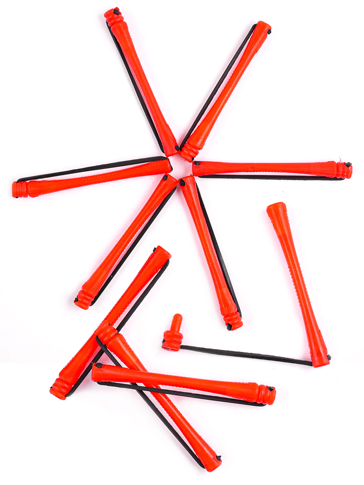 ANNIE #1115 COLD WAVE ROD (RED/SHORT) - 12PCS/PK