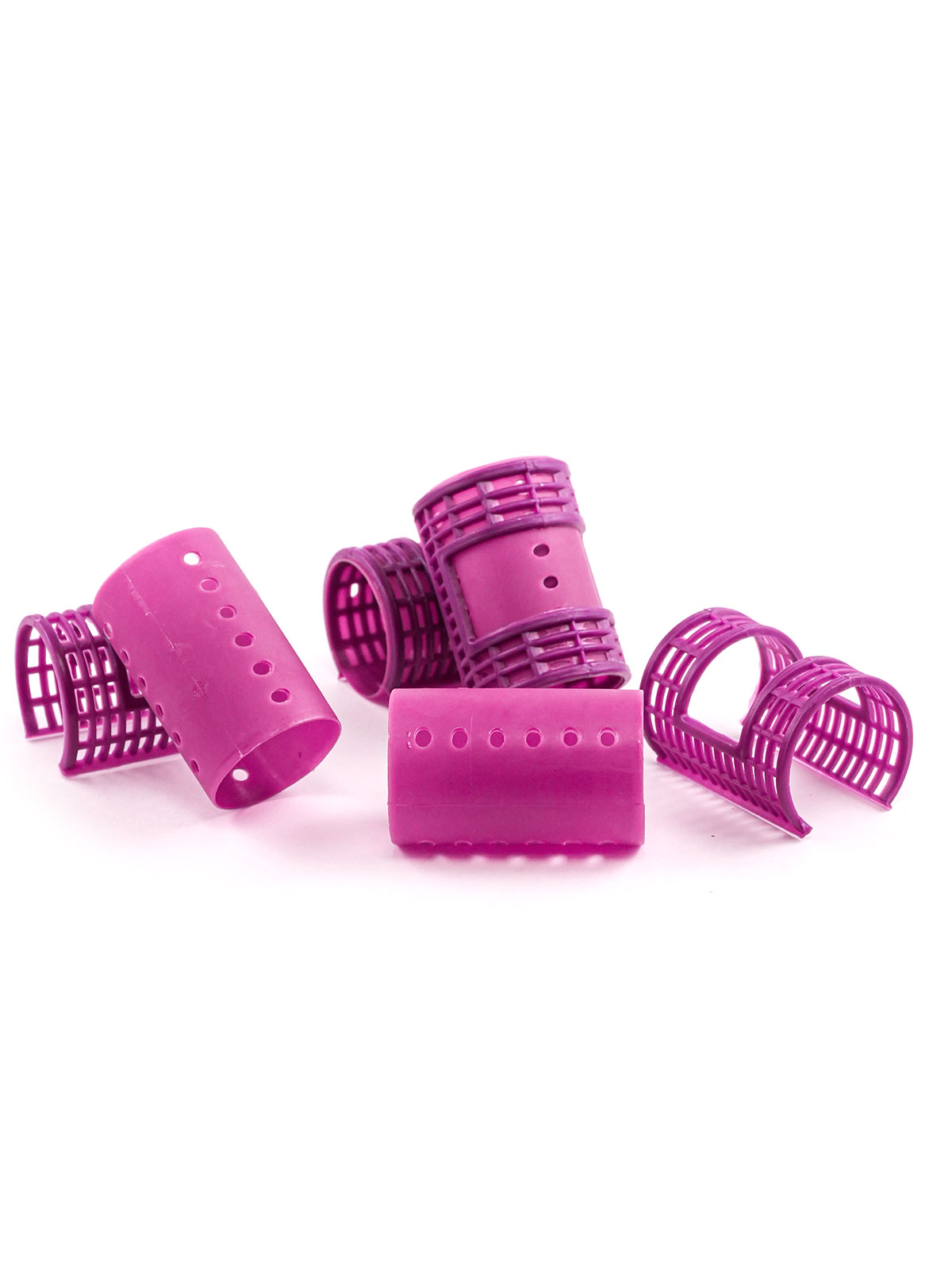ANNIE #1219 SNAP-ON MAGNETIC ROLLERS (PURPLE/XJB) - 6PCS/PK