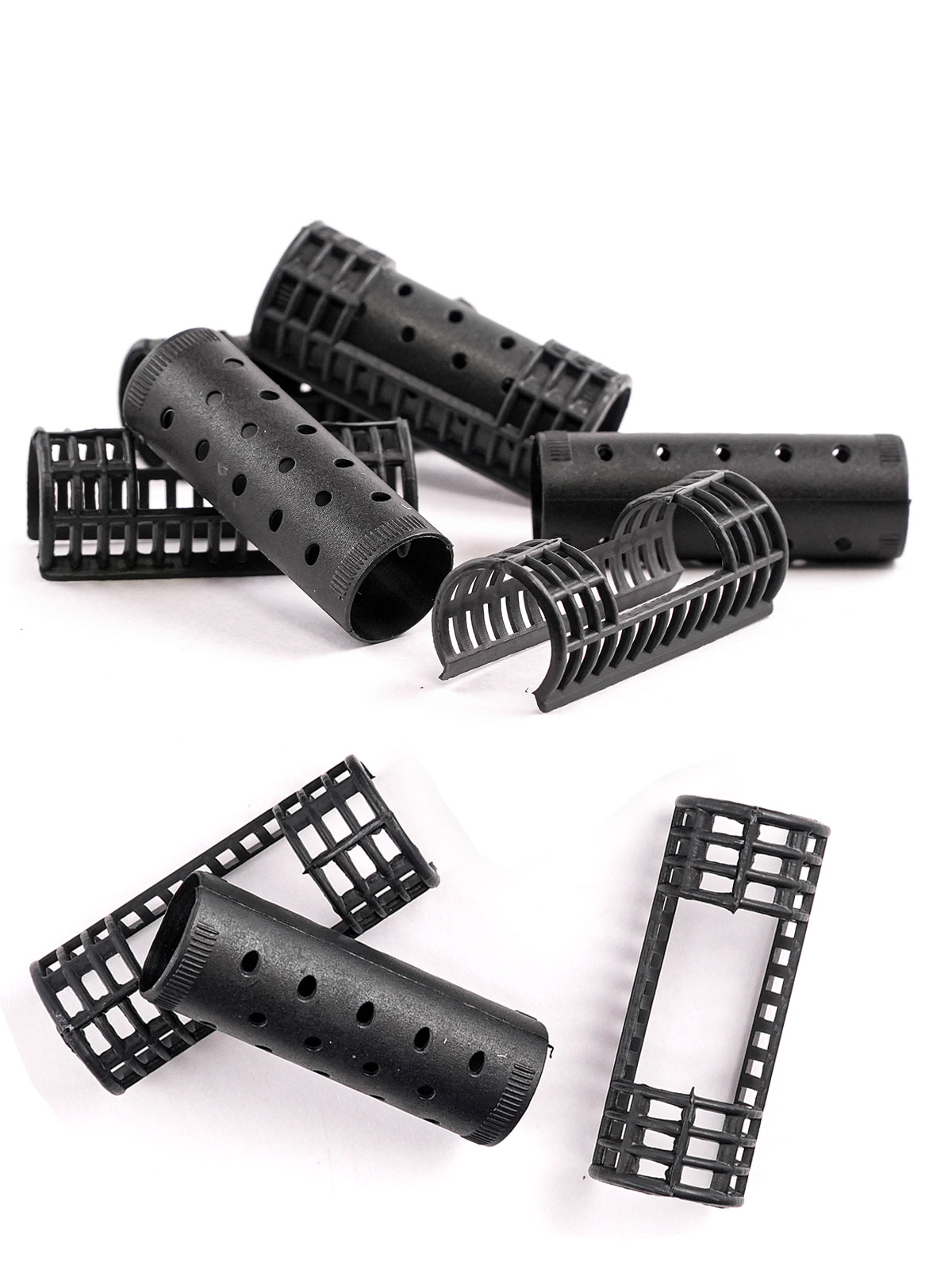 ANNIE #1232 SNAP-ON MAGNETIC ROLLERS (BLACK/LARGE) - 6PCS/PK
