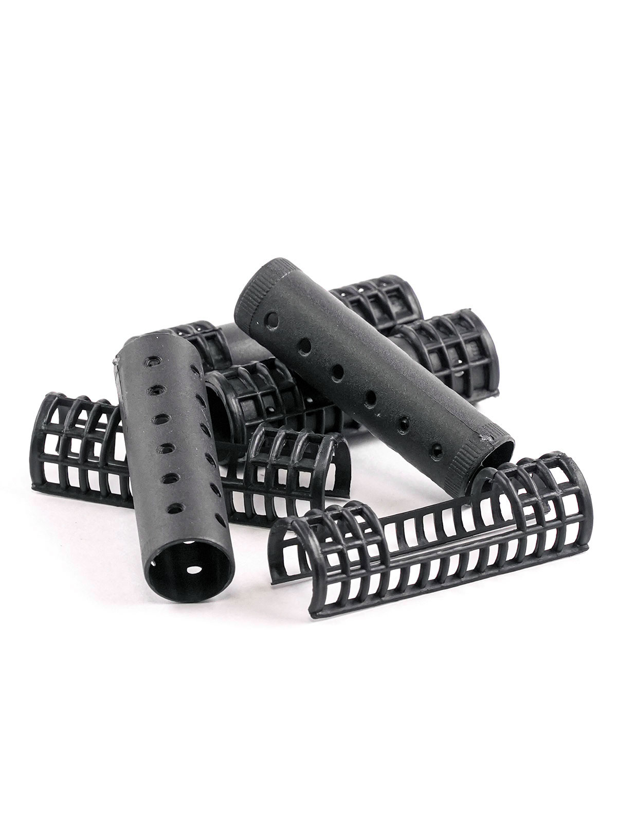 ANNIE #1233 SNAP-ON MAGNETIC ROLLERS (BLACK/MEDIUM) - 6PCS/PK