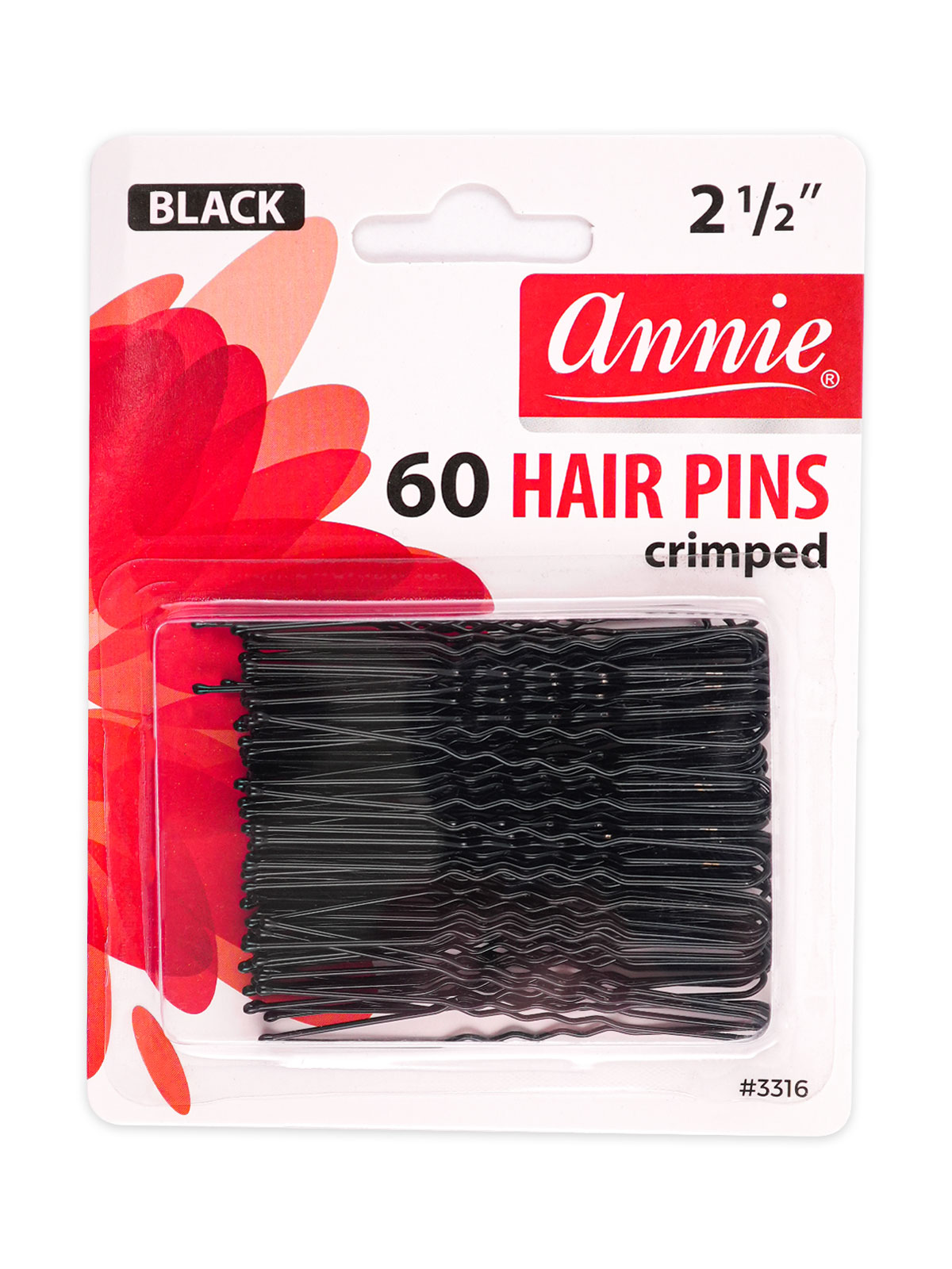 ANNIE #3316 HAIR PINS (60CT, 2 1/2") - DZ