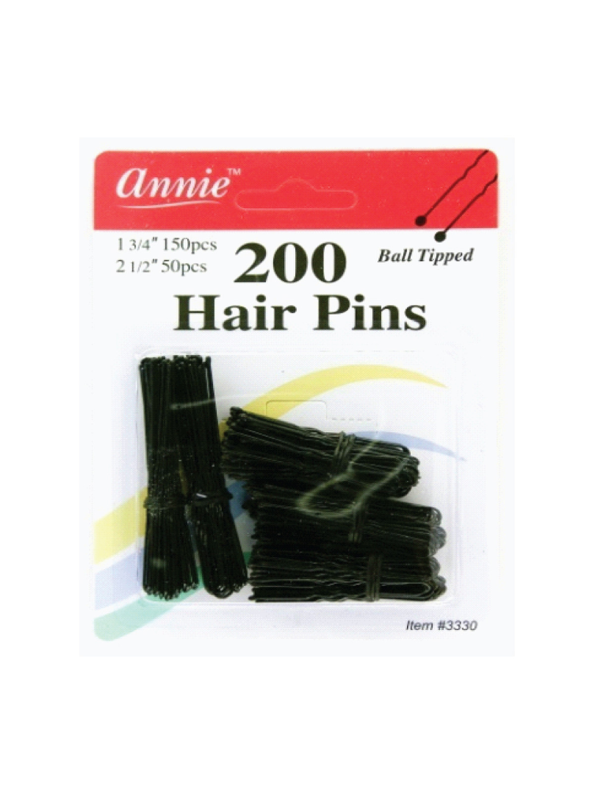 ANNIE #3330 HAIR PIN COMB (150CT-1 3/4" AND 50CT-2 1/2")-DZ