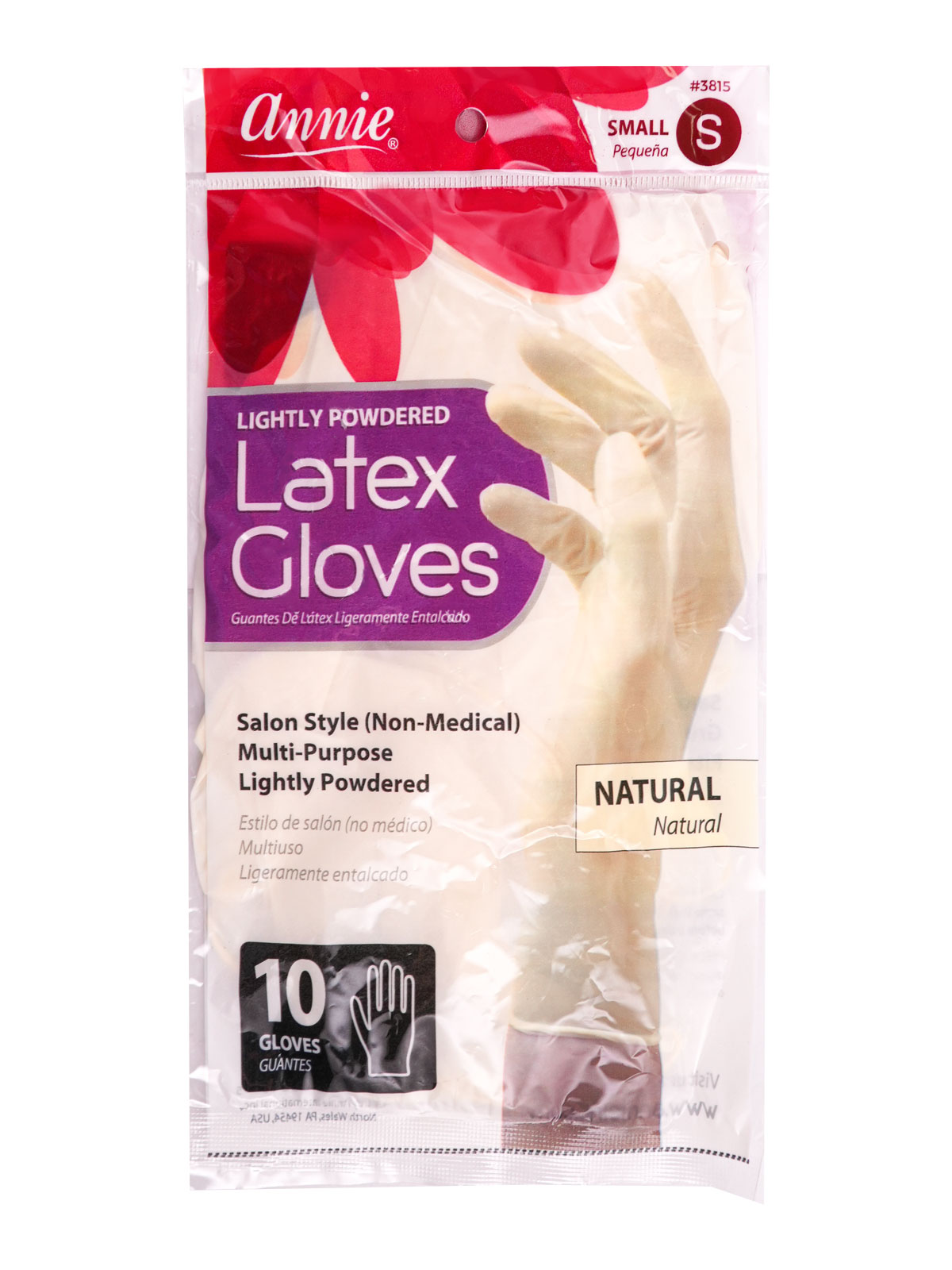 ANNIE #3815 10 LATEX GLOVE (S) - DZ