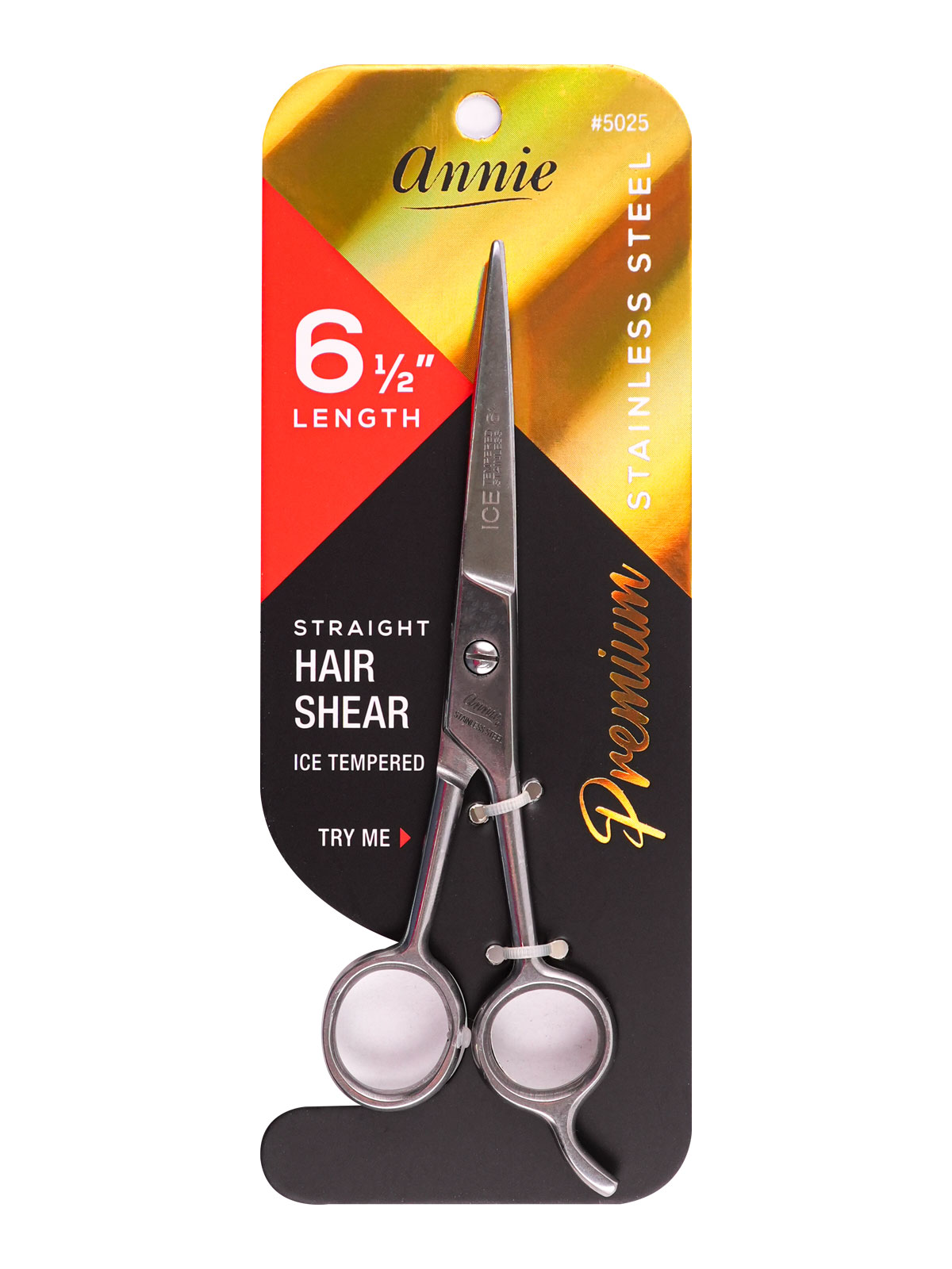 ANNIE #5025 HAIR SCISSORS(6 3/4" 6 PCS) - PK