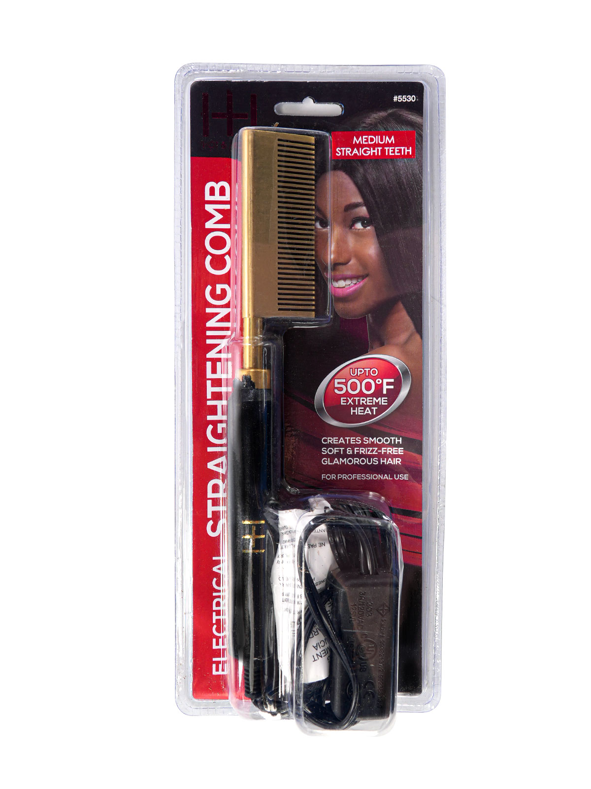 ANNIE #5530 STRAIGHTENING COMB (STRAIGHT HEAD) [48PC/CS] - PC